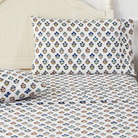 Happy Garden Printed Cotton Percale Sheet Set