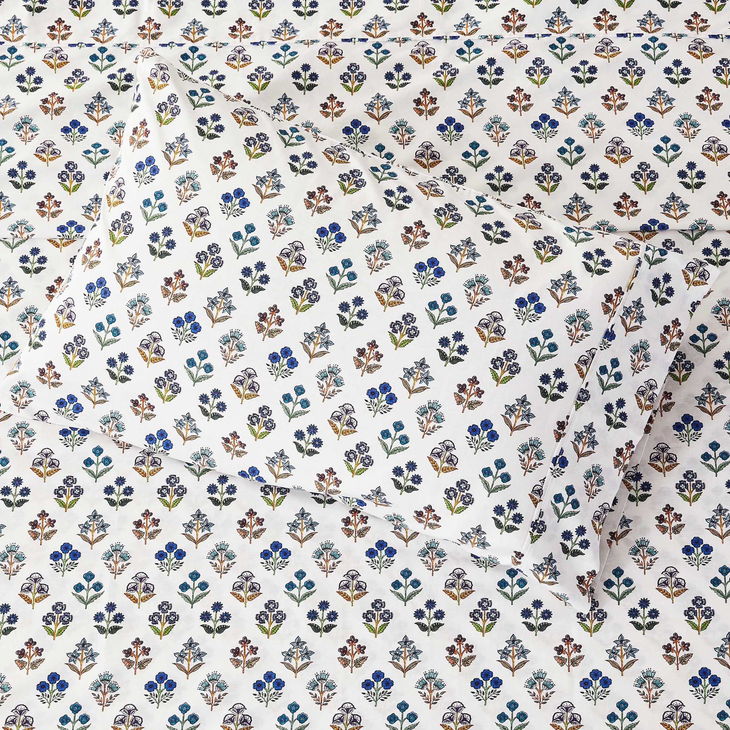 Happy Garden Printed Cotton Percale Sheet Set