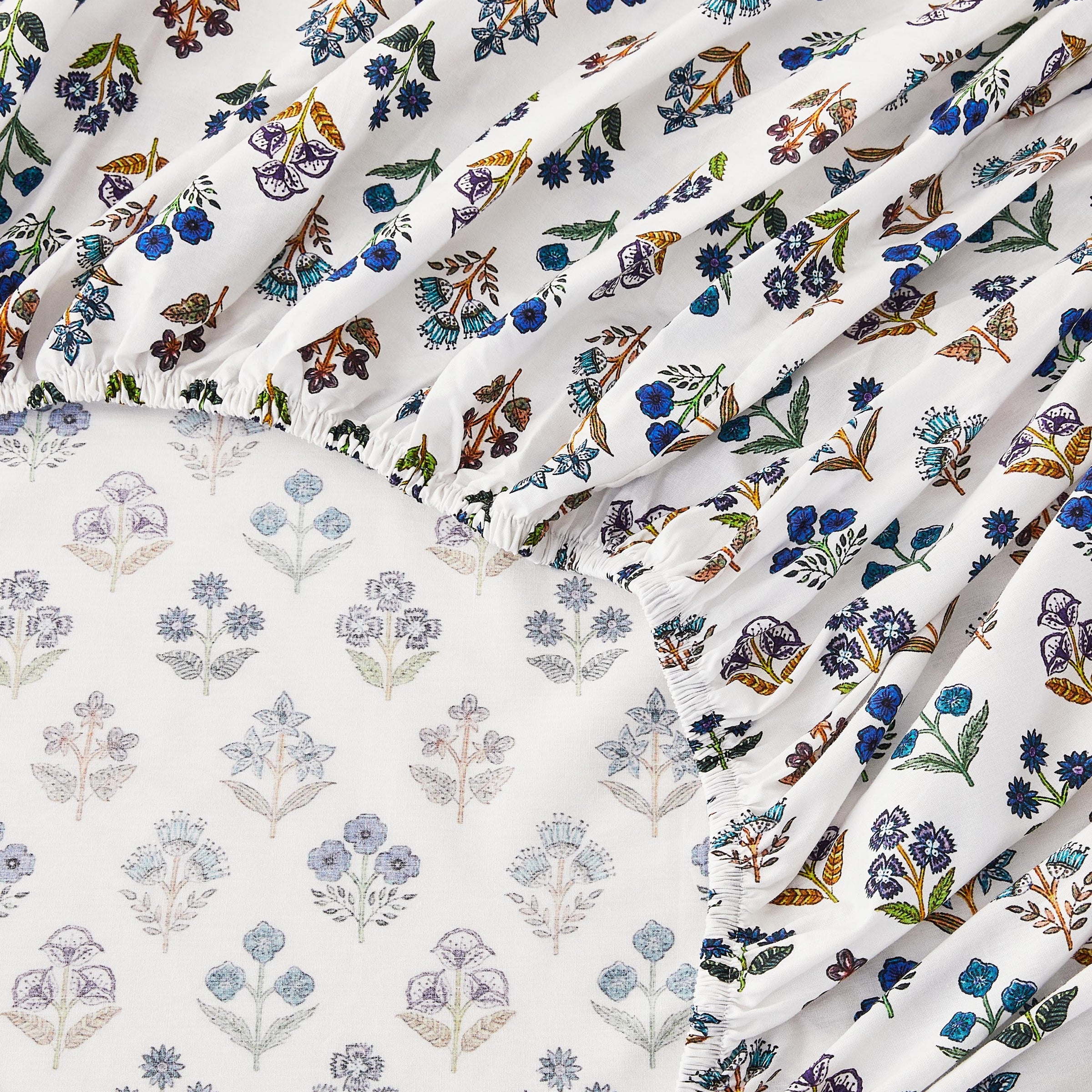 Happy Garden Printed Cotton Percale Sheet Set