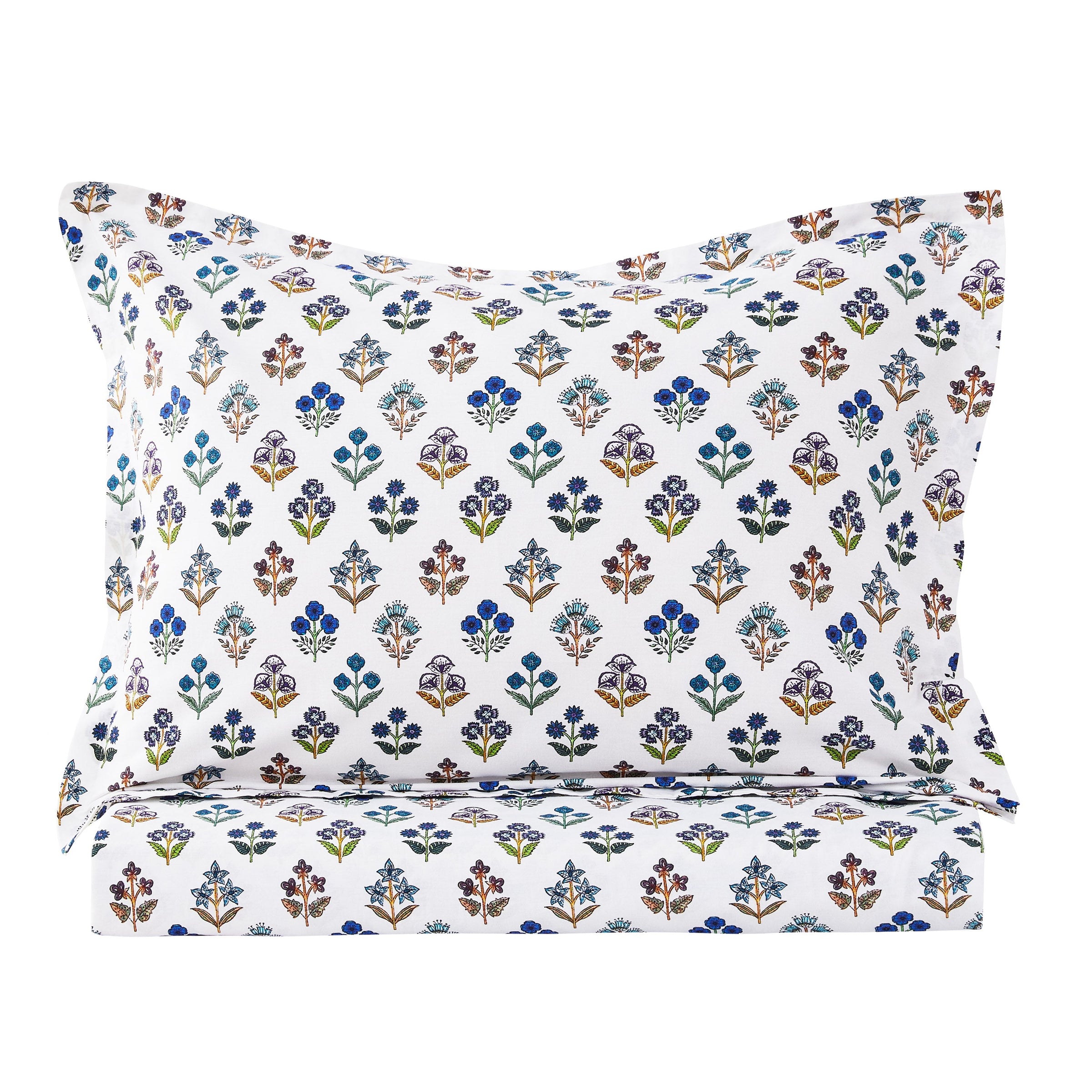 Happy Garden Printed Cotton Percale Duvet Set
