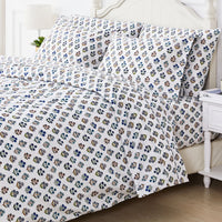 Happy Garden Printed Cotton Percale Duvet Set