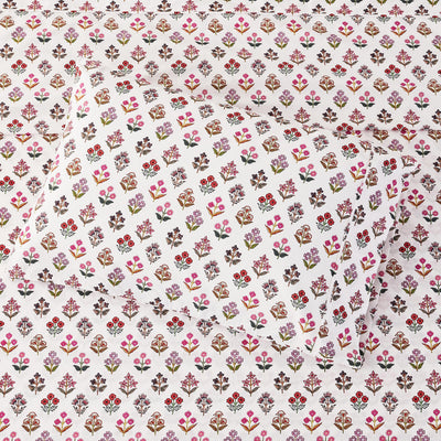 Happy Garden Printed Cotton Percale Sheet Set