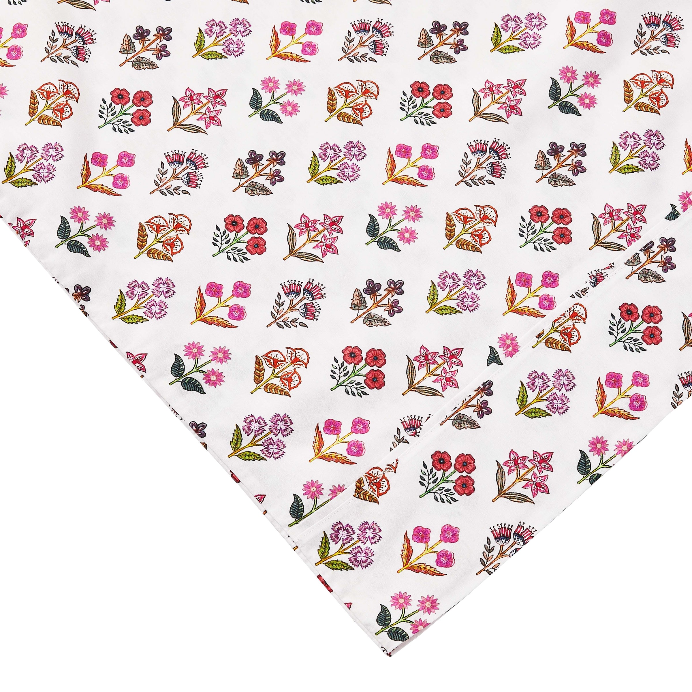 Happy Garden Printed Cotton Percale Sheet Set