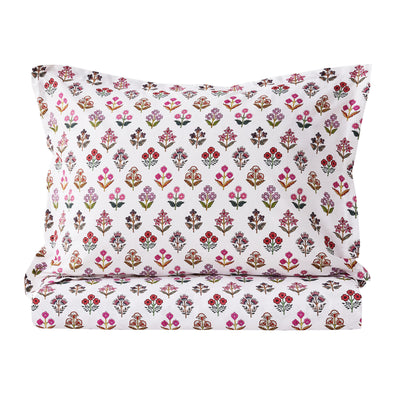 Happy Garden Printed Cotton Percale Duvet Set
