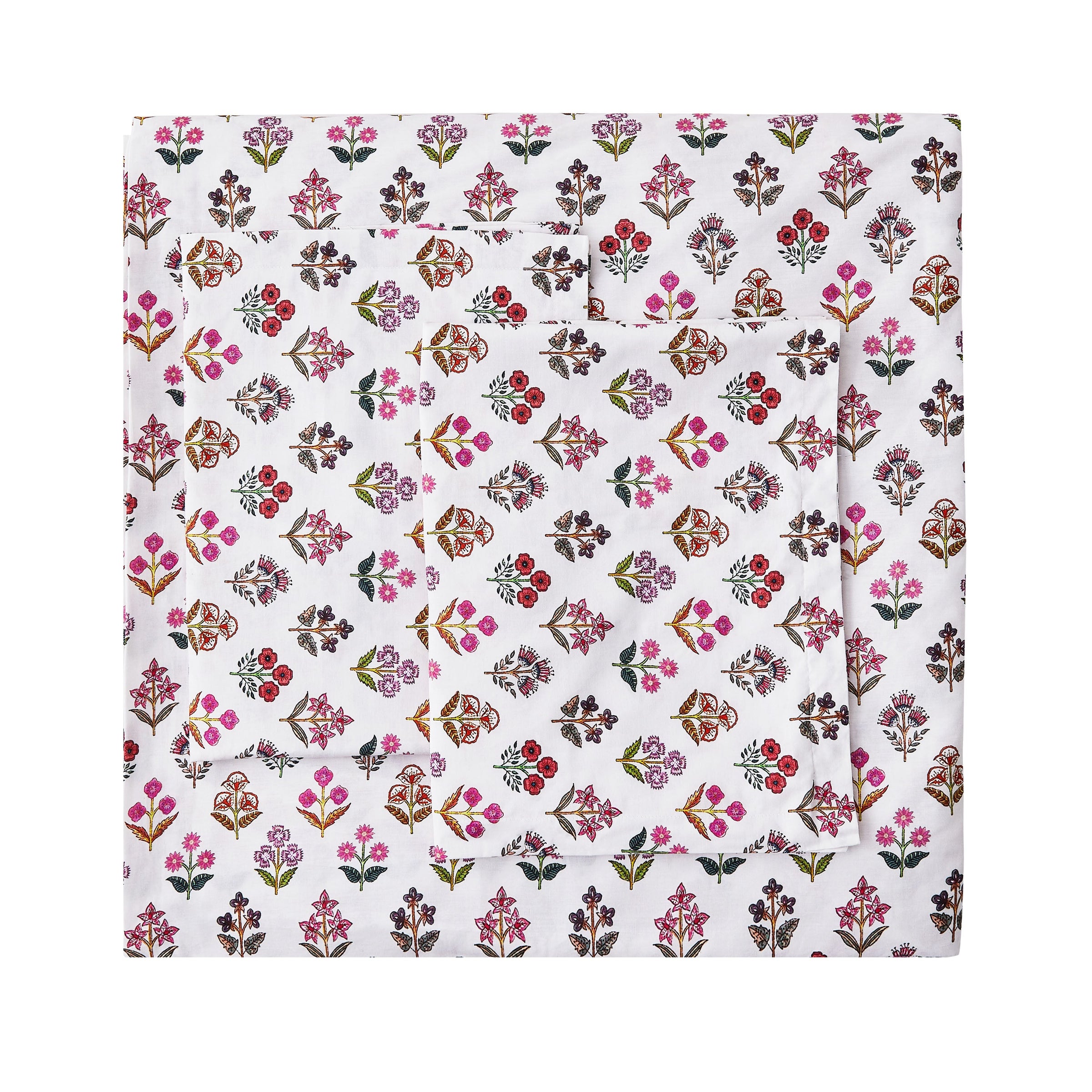 Happy Garden Printed Cotton Percale Duvet Set
