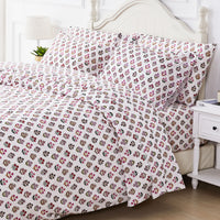 Happy Garden Printed Cotton Percale Duvet Set