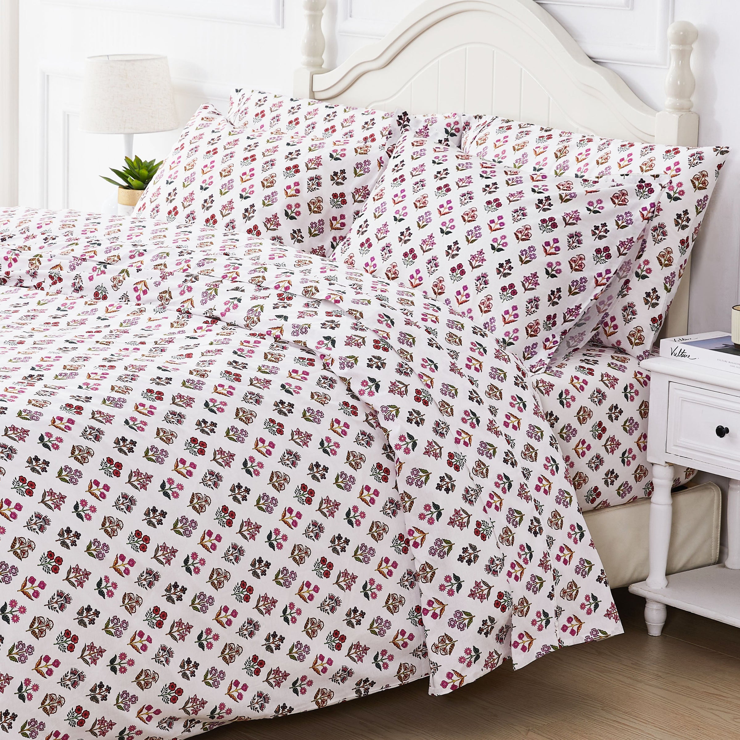 Happy Garden Printed Cotton Percale Duvet Set