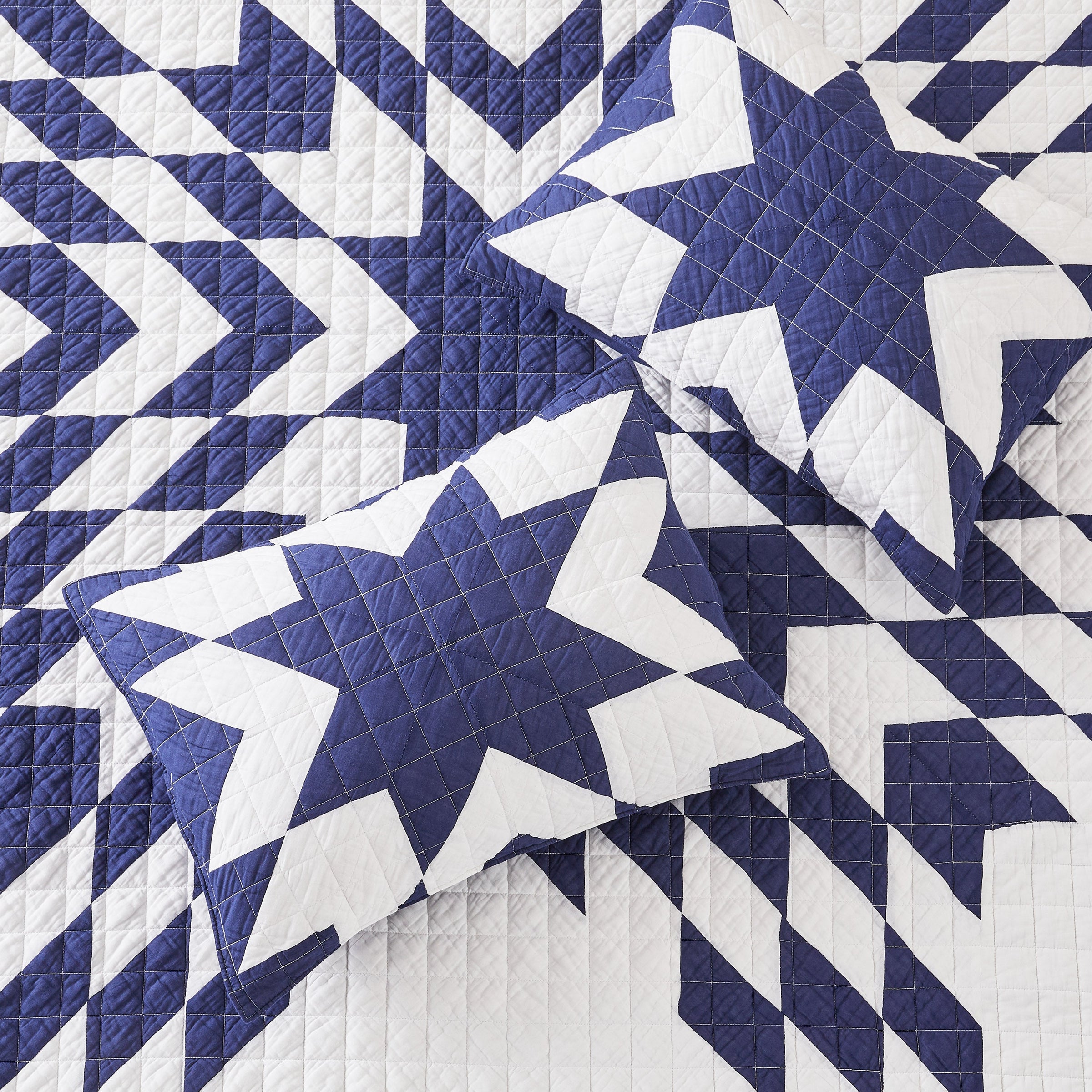 Star Patch Patchwork Cotton Quilt Set