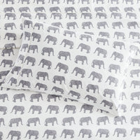 Elephants Flannel Sheet Set