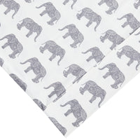 Elephants Flannel Sheet Set