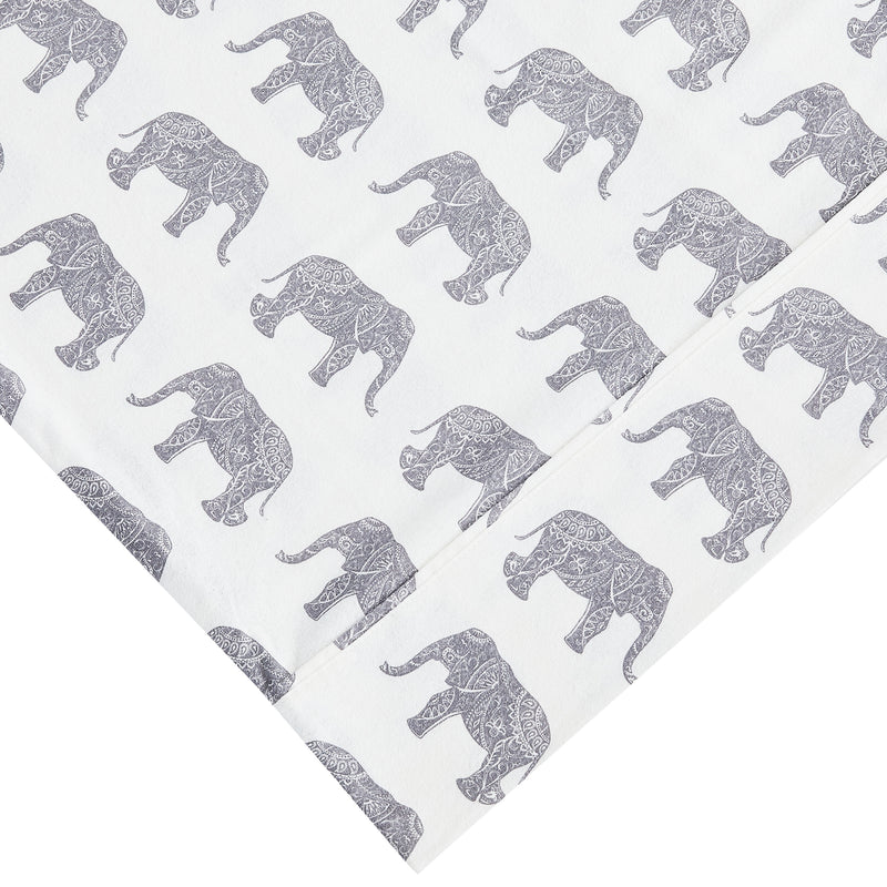 Elephants Flannel Bedding Bundle