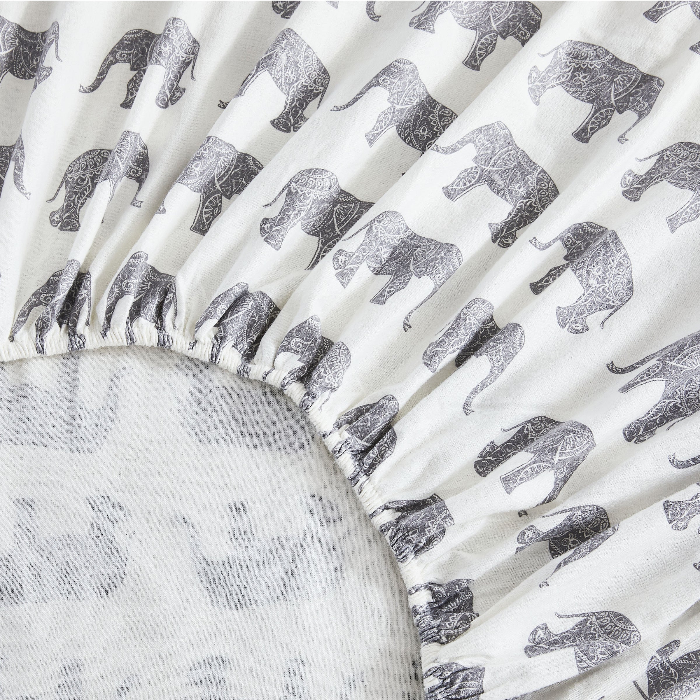 Elephants Flannel Bedding Bundle