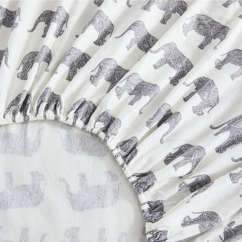 Elephants Flannel Bedding Bundle