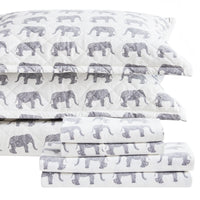 Elephants Flannel Bedding Bundle