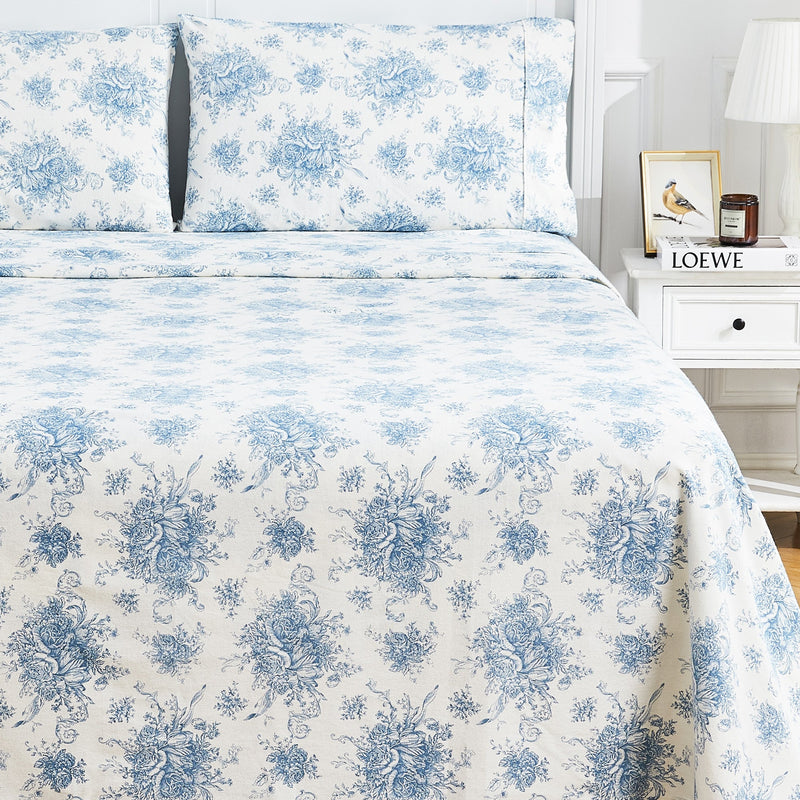 Petit Toile Flannel Sheet Sets