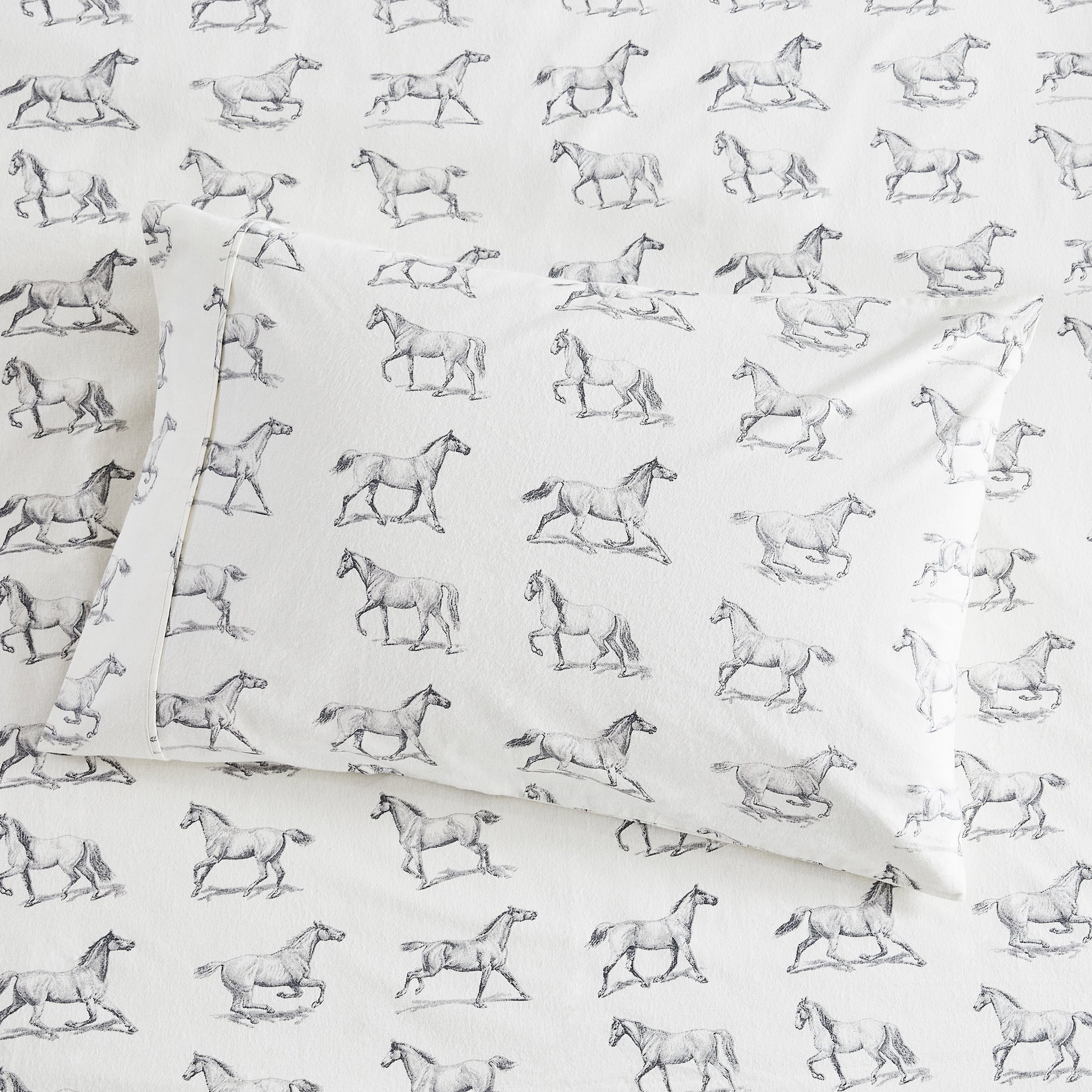 Horses Flannel Bedding Bundle