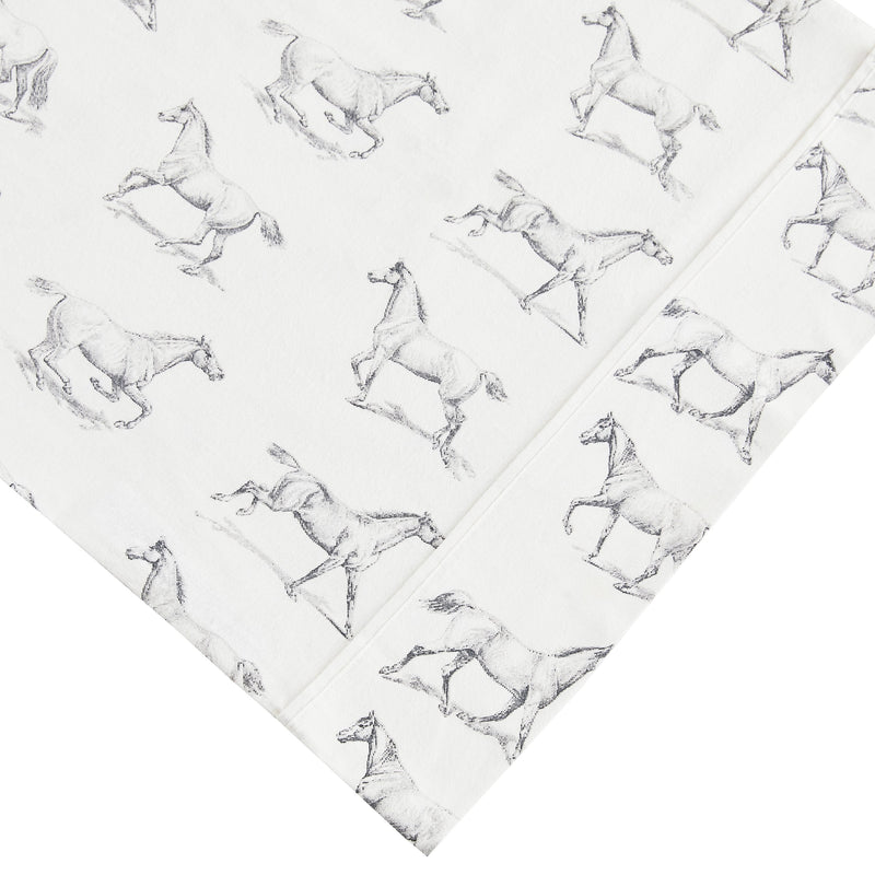 Horses Flannel Sheet Set