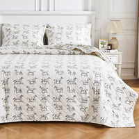 Horses Flannel Bedding Bundle