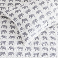Elephants Flannel Bedding Bundle
