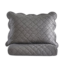 Diamond Scallop Cotton Voile Hand Stitched Quilt Set