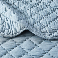 Diamond Scallop Cotton Voile Hand Stitched Quilt Set