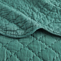Diamond Scallop Cotton Voile Hand Stitched Quilt Set