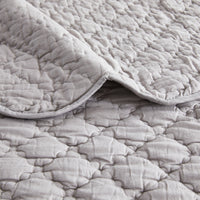 Diamond Scallop Cotton Voile Hand Stitched Quilt Set
