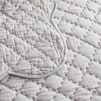 Diamond Scallop Cotton Voile Hand Stitched Quilt Set