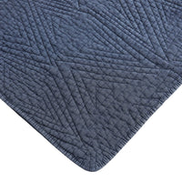 Dancing Triangles Stonewashed Cotton Quilt Set