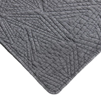 Dancing Triangles Stonewashed Cotton Quilt Set