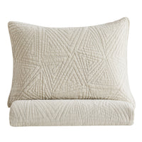 Dancing Triangles Stonewashed Cotton Quilt Set