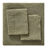Dancing Triangles Stonewashed Cotton Quilt Set