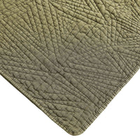 Dancing Triangles Stonewashed Cotton Quilt Set