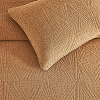 Dancing Triangles Stonewashed Cotton Quilt Set