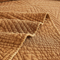 Dancing Triangles Stonewashed Cotton Quilt Set