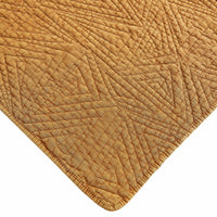 Dancing Triangles Stonewashed Cotton Quilt Set