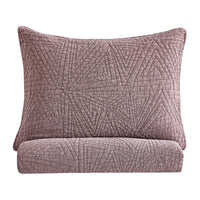 Dancing Triangles Stonewashed Cotton Quilt Set