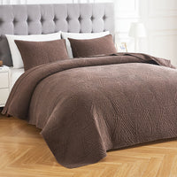 Dancing Triangles Stonewashed Cotton Quilt Set