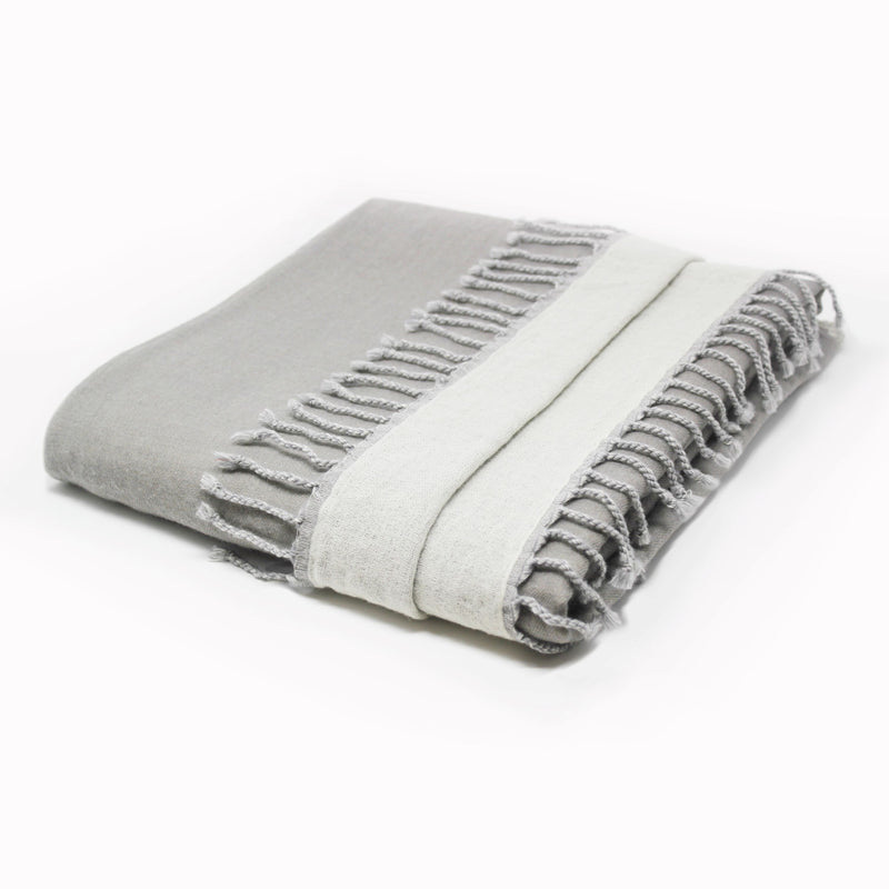 Reversible 100% Merino Wool Throw