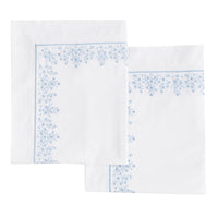 Baby's Breath Embroidered Percale Euro Sham Pairs