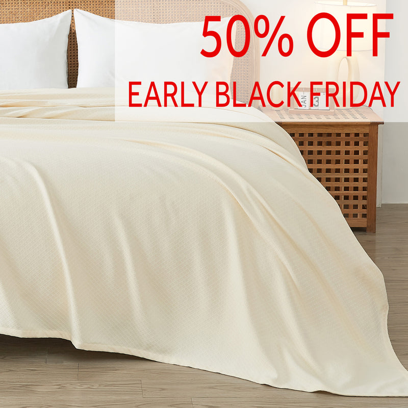 Egyptian Cotton Diamond Blanket