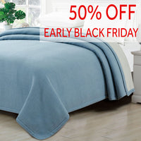 100% Merino Wool Reversible Blanket