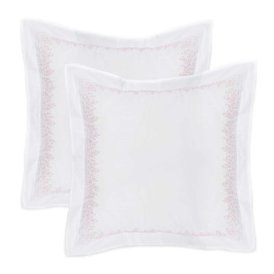 Baby's Breath Embroidered Percale Euro Sham Pairs