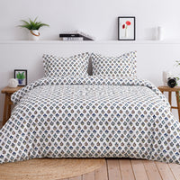 Happy Garden Printed Cotton Percale Duvet Set