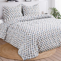 Happy Garden Printed Cotton Percale Duvet Set