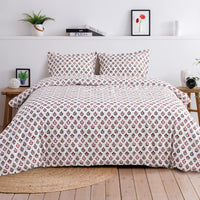 Happy Garden Printed Cotton Percale Duvet Set