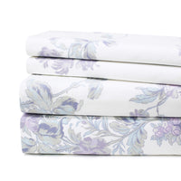 Jardin De Rose Printed Cotton Percale Sheet Set