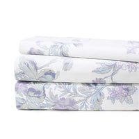 Jardin De Rose Printed Cotton Percale Sheet Set