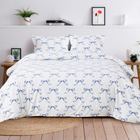 Gentle Ribbons Printed Cotton Percale Duvet Set