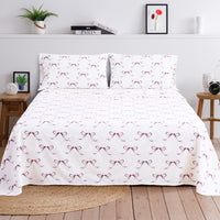 Gentle Ribbons Printed Cotton Percale Sheet Set